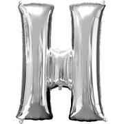 34in Silver Letter Balloon (H)